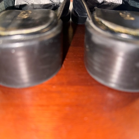 Women's Black Leather Slip-On Clog Mules Comfortable Casual Shoes Size 6 - Picture 8 of 9